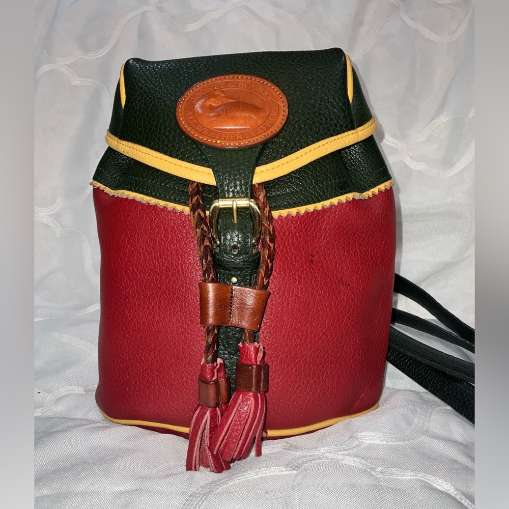 Dooney & Bourke vintage teton backpack all leather. From 1990